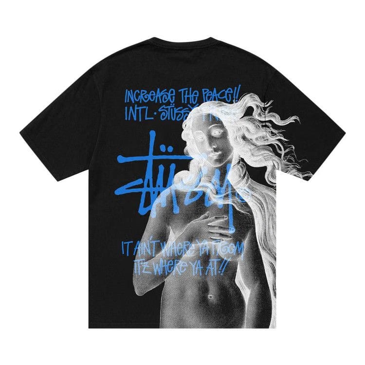 Stussy Ist Venus Pigment Dyed T-Shirt Black