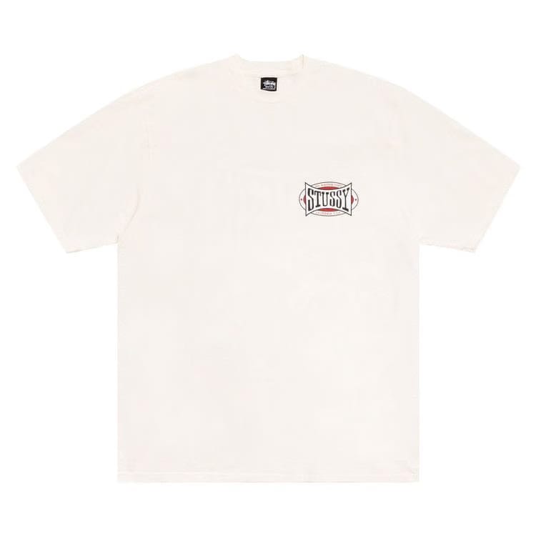Stussy Champion Oval T-Shirt Pigment Dyed Natural