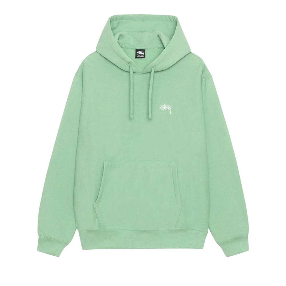 Stussy Stock Logo Hoodie Zephyr Green