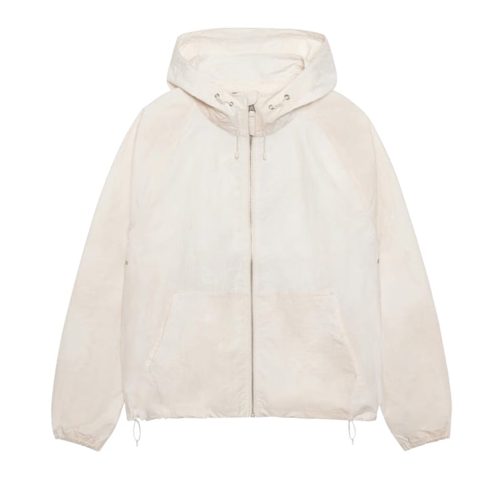 Stussy Beach Shell Wave Dye Zip Hoodie Bone
