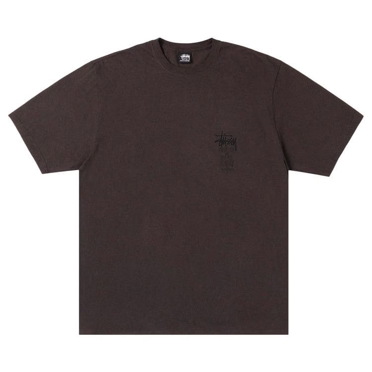 Stussy Swim Out T-Shirt Pigment Dyed Faded Black