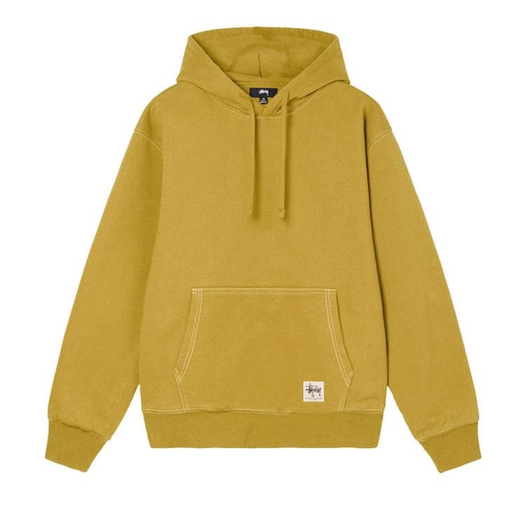 Stussy Contrast Stitch Label Hoodie Gold