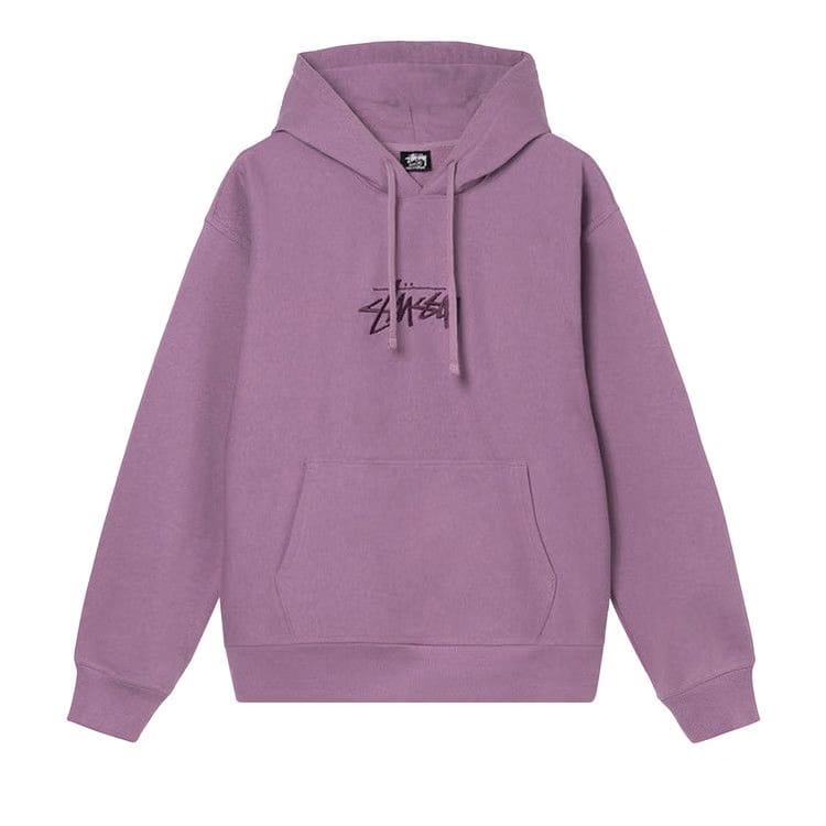 Stussy Stock Appliqué Hoodie Orchid