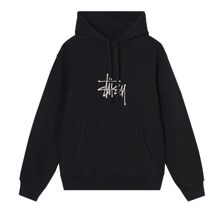Stussy Basic Applique Hoodie Black