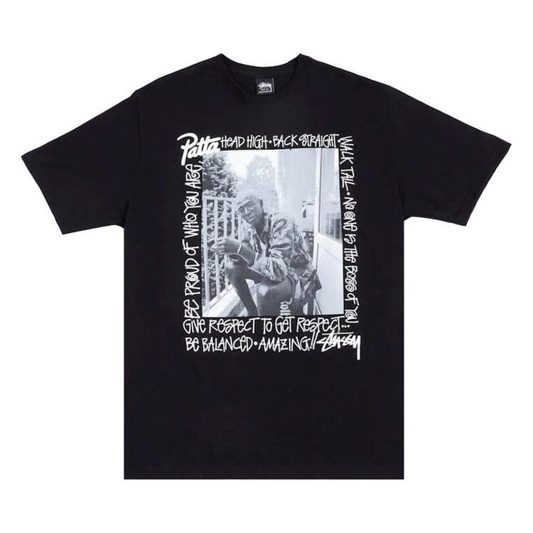 Stussy x Patta Respect T-Shirt Black