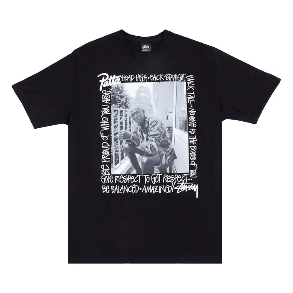 Stussy x Patta Respect T-Shirt Black