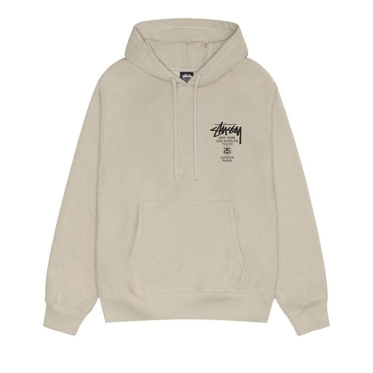 Stussy World Tour Hoodie Khaki