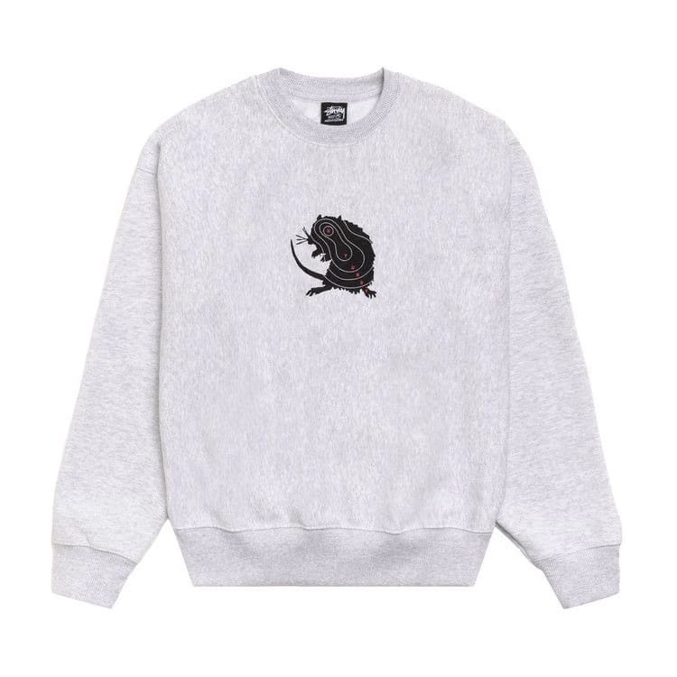 Stussy Long Range Crew Ash Heather