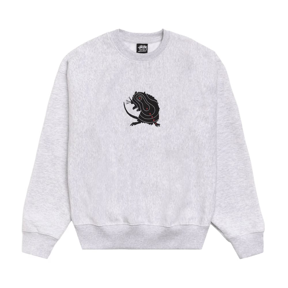 Stussy Long Range Crew Ash Heather
