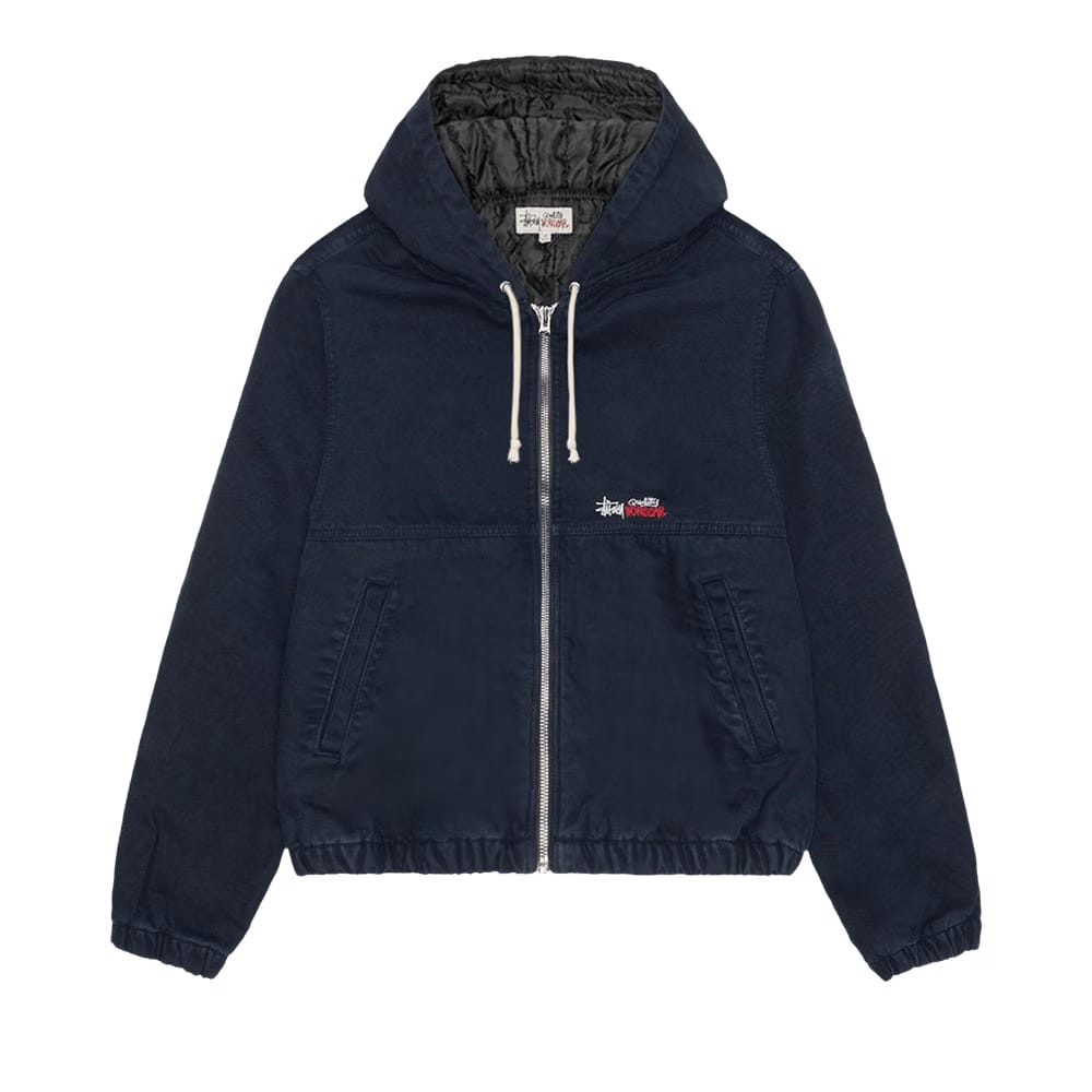 Stussy Insulated Canvas Work Jacket Navy