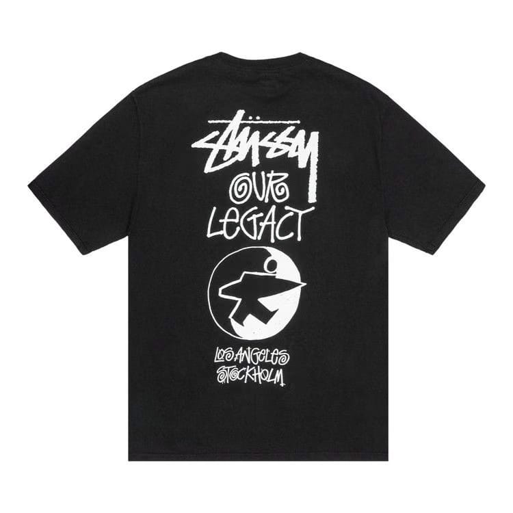 Stussy x Our Legacy Work Shop Surfman Pigment Dyed T-Shirt Black