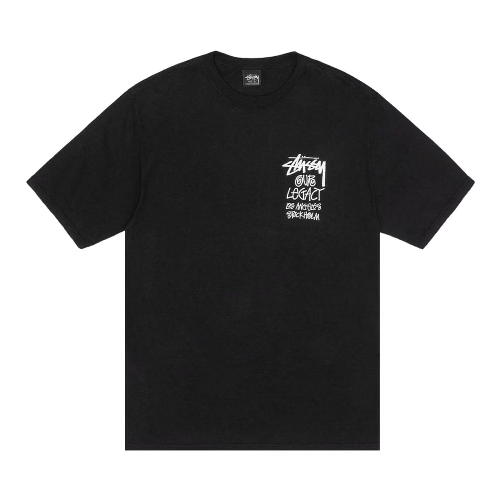 Stussy x Our Legacy Work Shop Surfman Pigment Dyed T-Shirt Black