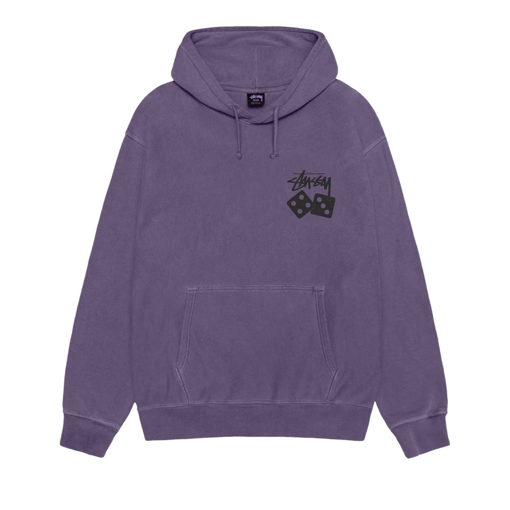 Stussy Dice Hoodie Pigment Dyed Grape