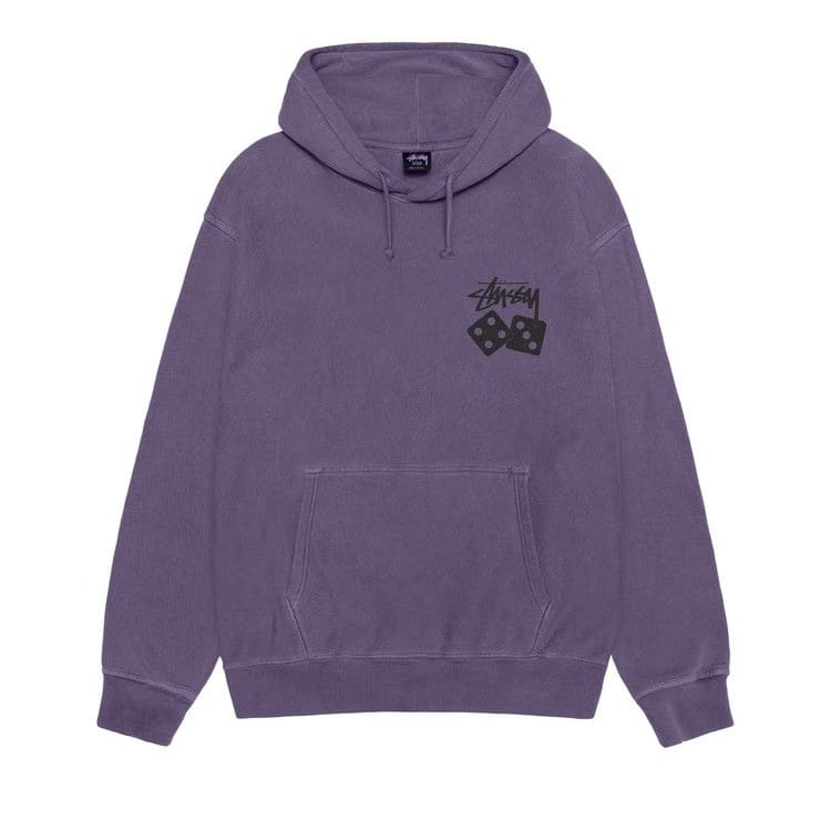 Stussy Dice Hoodie Pigment Dyed Grape