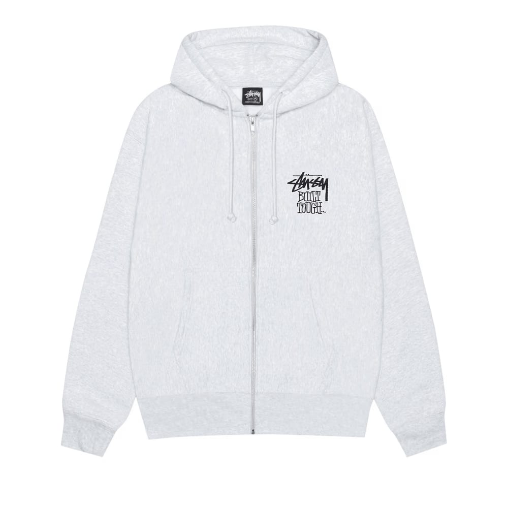 Stussy Welder Zip Hoodie Ash Heather