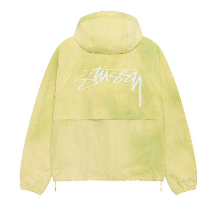 Stussy Beach Shell Wave Dye Zip Hoodie Lime