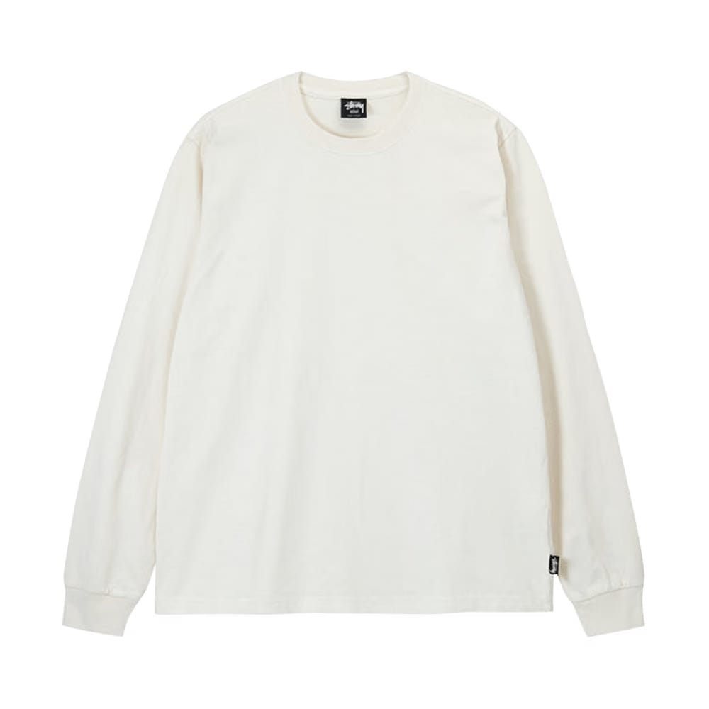 Stussy Pigment Dyed Ls Crew Natural