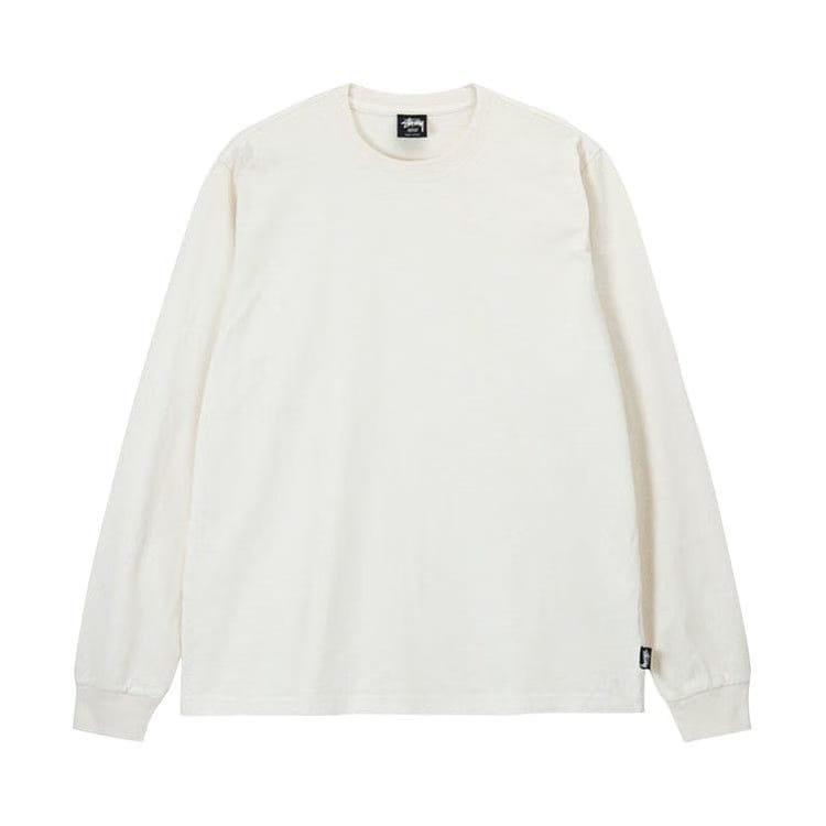 Stussy Pigment Dyed Ls Crew Natural