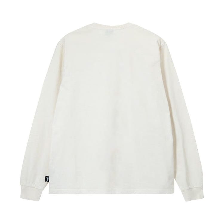 Stussy Pigment Dyed Ls Crew Natural