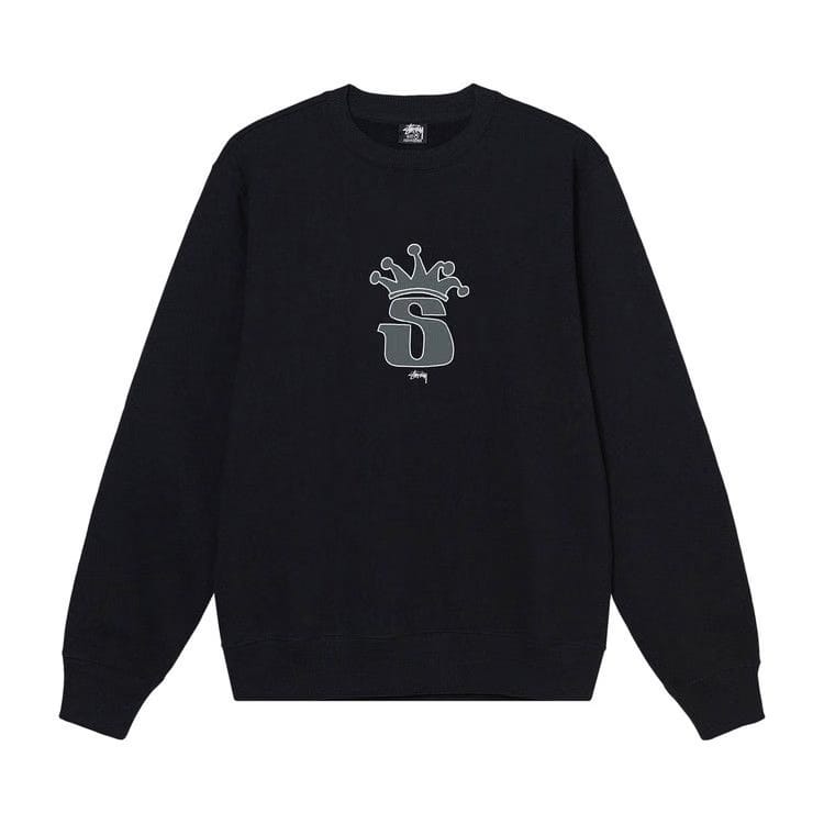 Stussy S Crown Crew Black