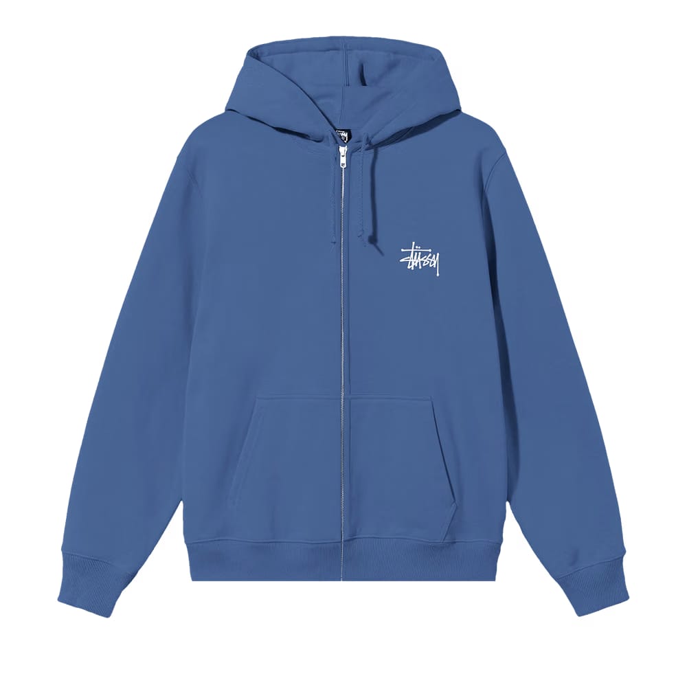 Stussy Basic Zip Hoodie Midnight