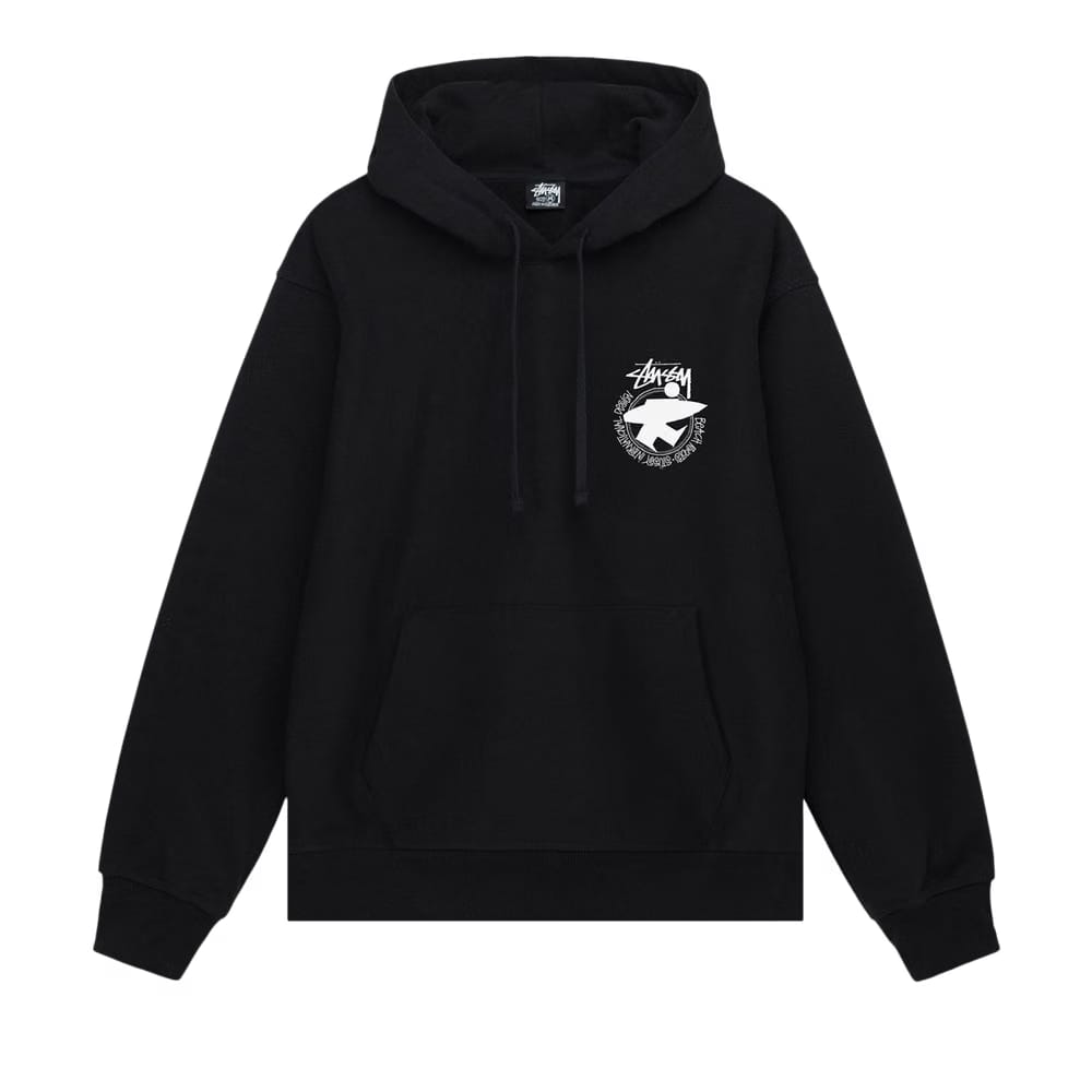 Stussy Beach Roots Hoodie Black