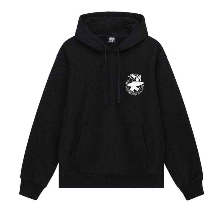 Stussy Beach Roots Hoodie Black
