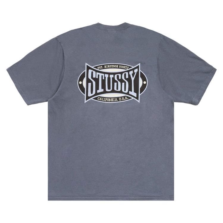 Stussy Champion Oval T-Shirt Pigment Dyed Navy