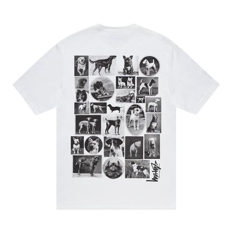 Stussy Dog Collage T-Shirt White
