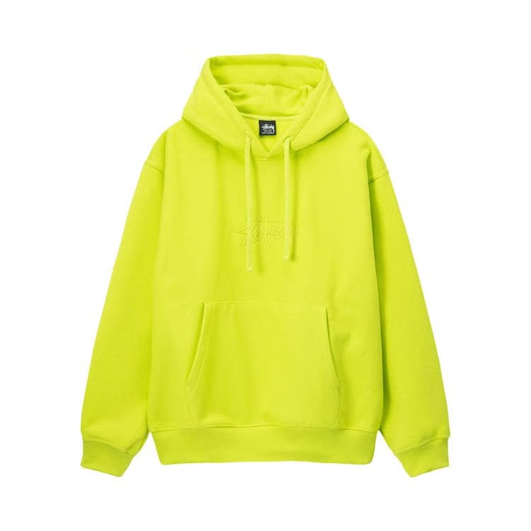 Stussy Stock Logo Applique Hoodie Keylime
