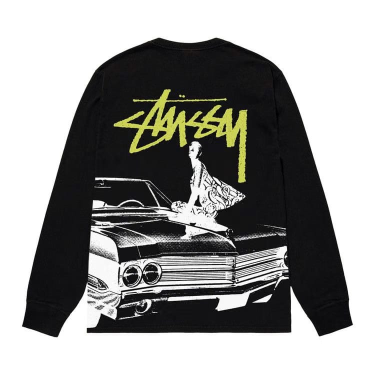 Stussy Beat Crazy Long-Sleeve T-Shirt Black