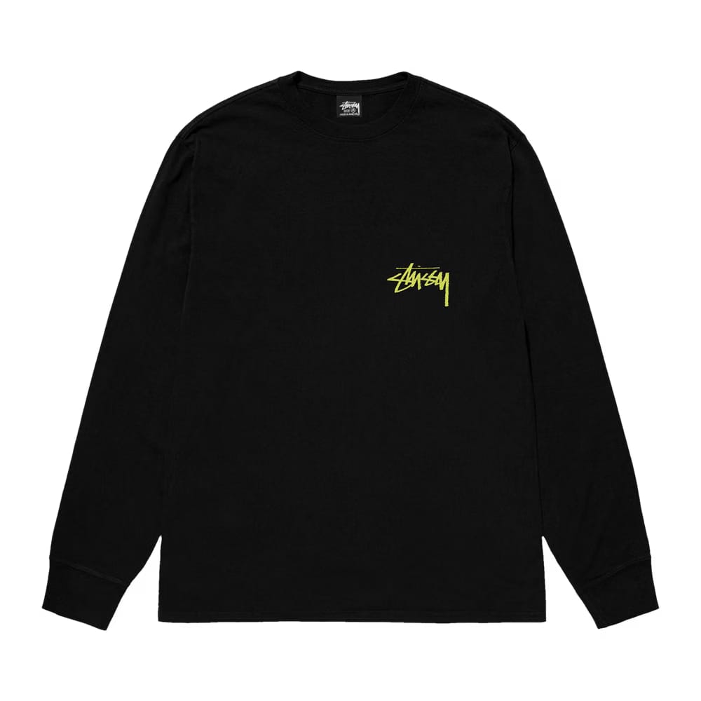 Stussy Beat Crazy Long-Sleeve T-Shirt Black