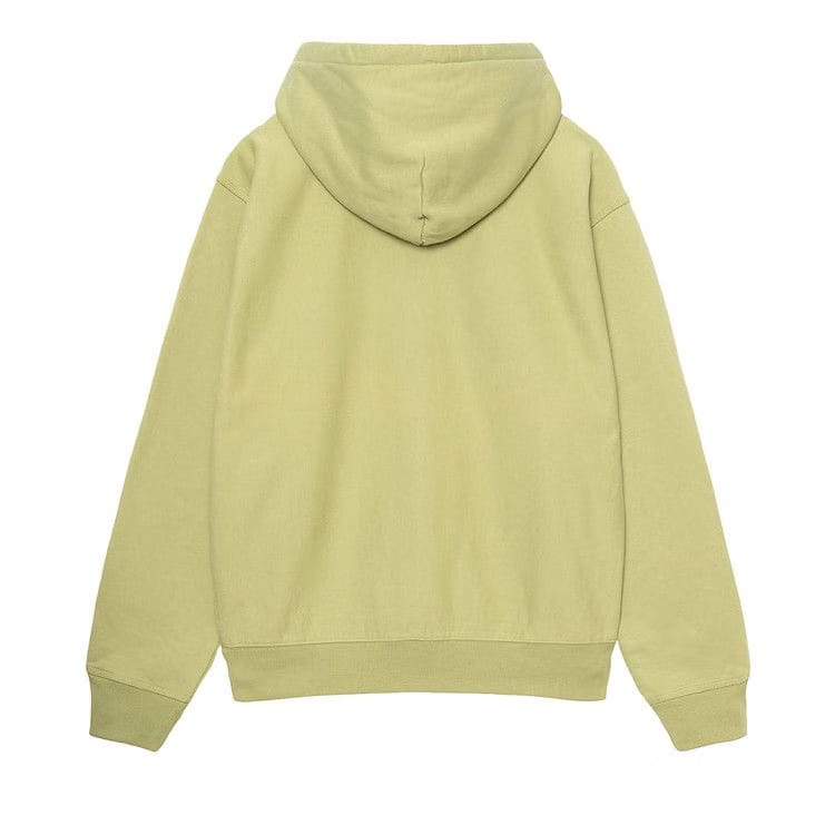 Stussy Stock Logo Zip Hoodie Pale Green