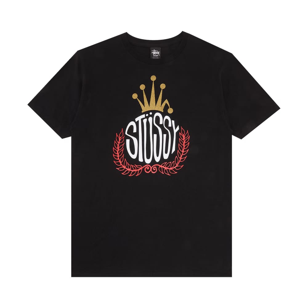 Stussy Crown Wreath T-Shirt Black