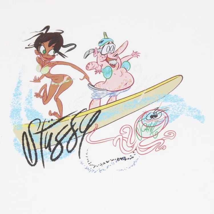 Stussy John K Surf's Up T-Shirt White