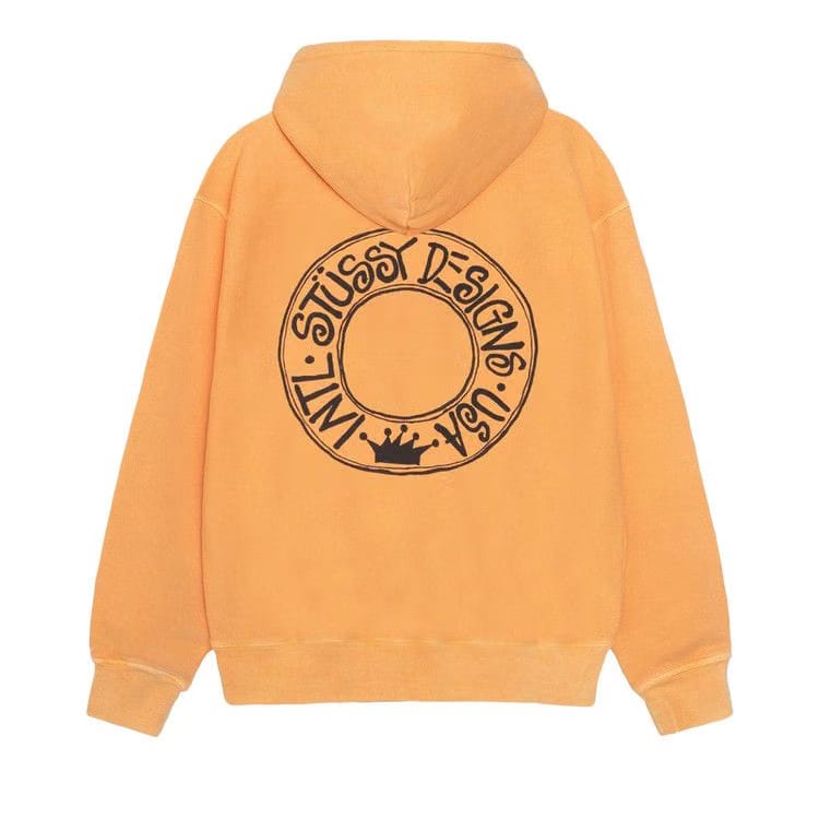 Stussy Pigment Dyed Buana Hoodie Orange