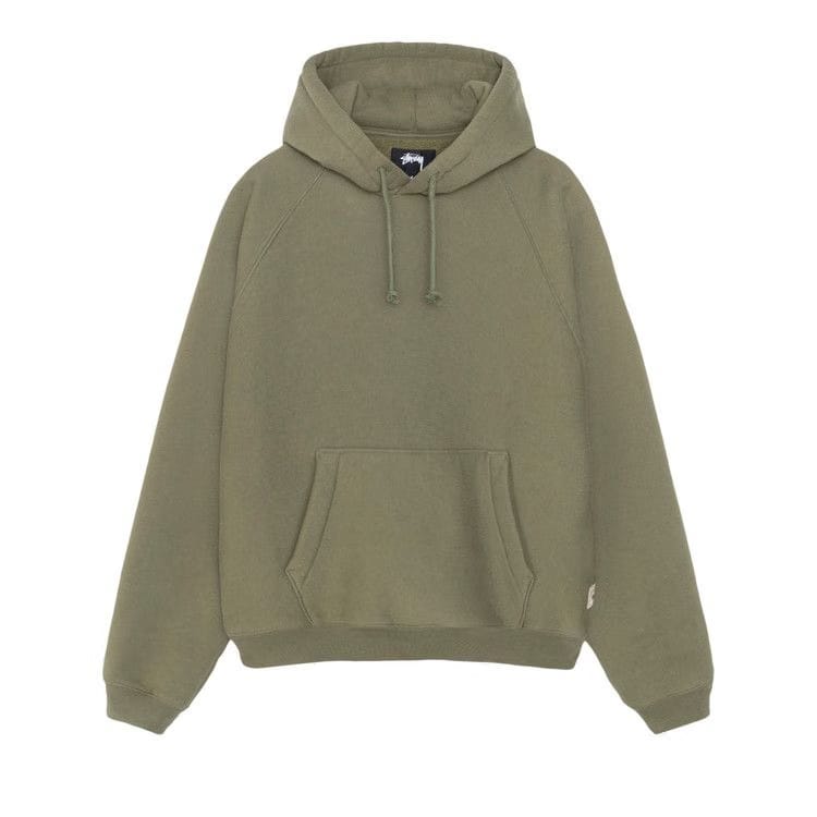 Stussy Fleece Raglan Hoodie Olive
