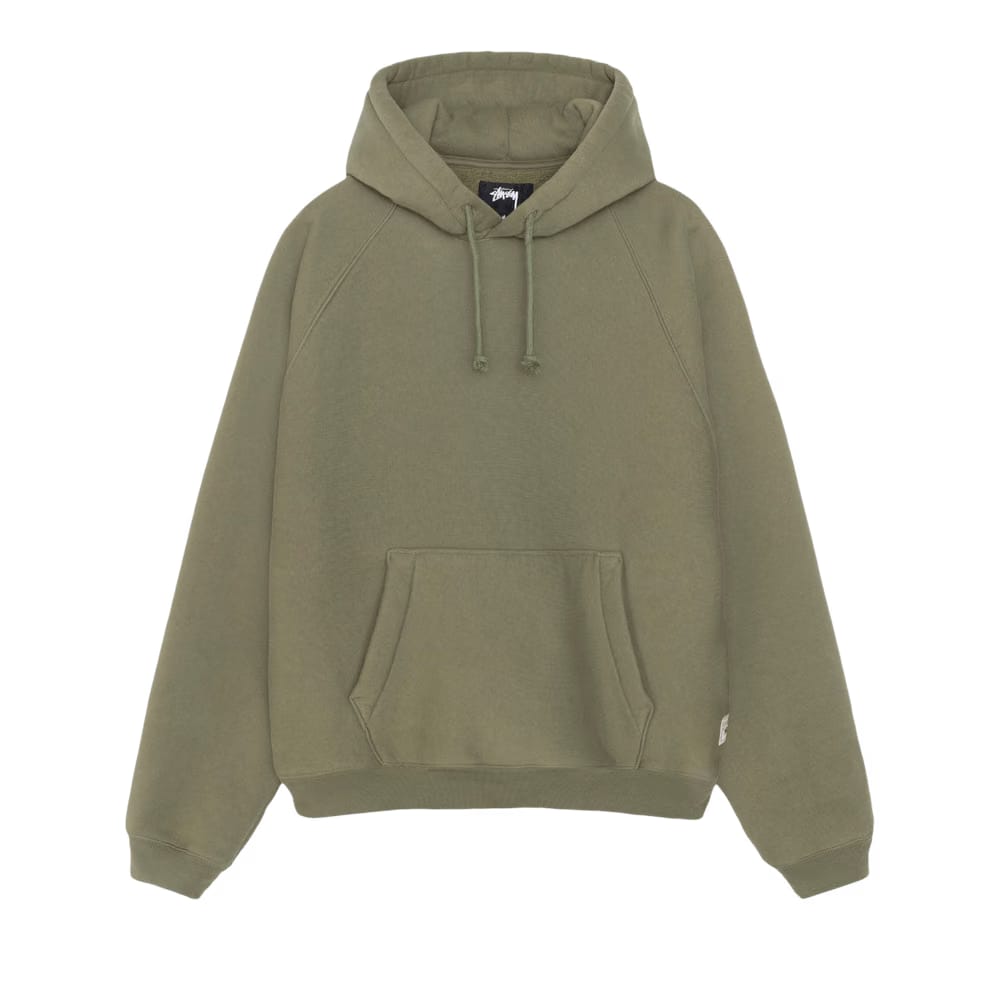 Stussy Fleece Raglan Hoodie Olive