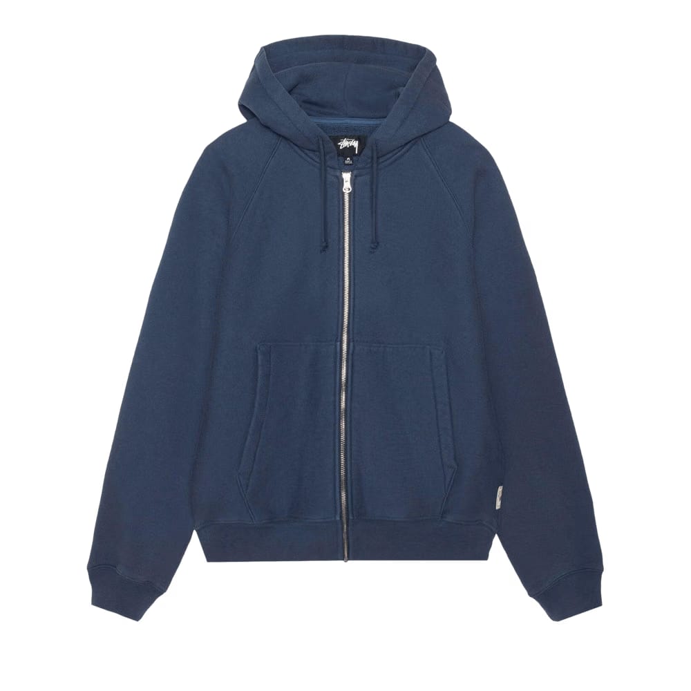 Stussy Raglan Zip Hoodie Navy