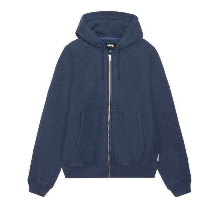 Stussy Raglan Zip Hoodie Navy