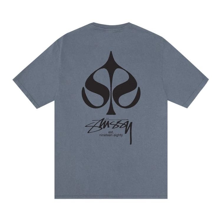 Stussy Spade T-Shirt Pigment Dyed Navy