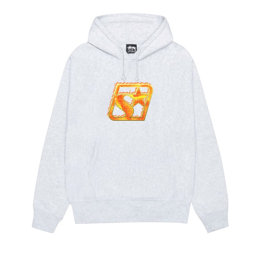 Stussy Blaze Hoodie Ash Heather