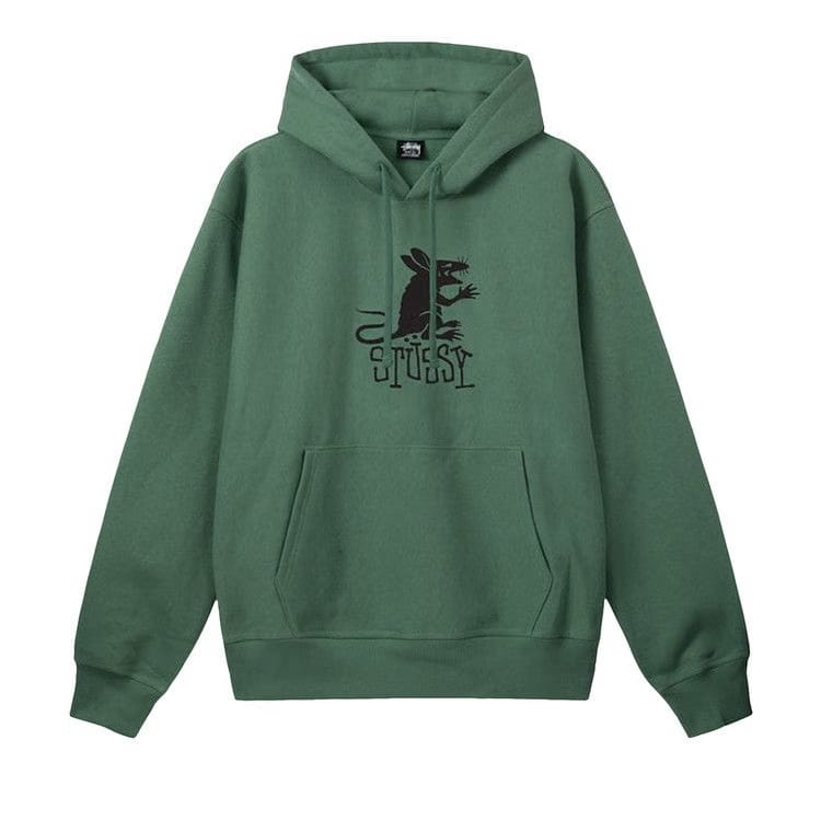 Stussy Rat Hoodie Green
