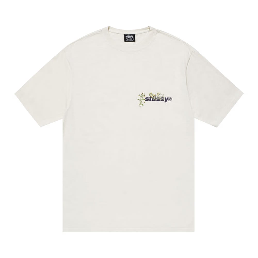Stussy Bokay Pigment Dyed T-Shirt Natural
