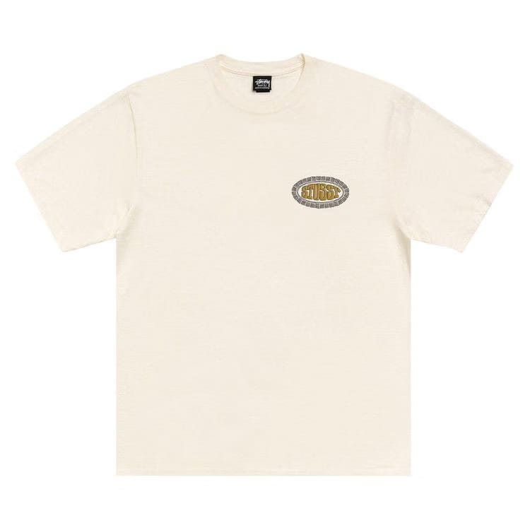 Stussy Tile Oval T-Shirt Pigment Dyed Ivory
