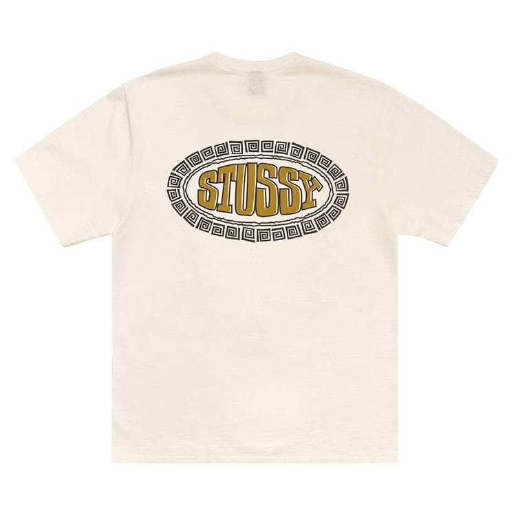 Stussy Tile Oval T-Shirt Pigment Dyed Ivory