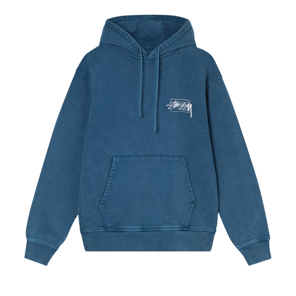 Stussy Dyed Stussy Designs Hoodie Blue
