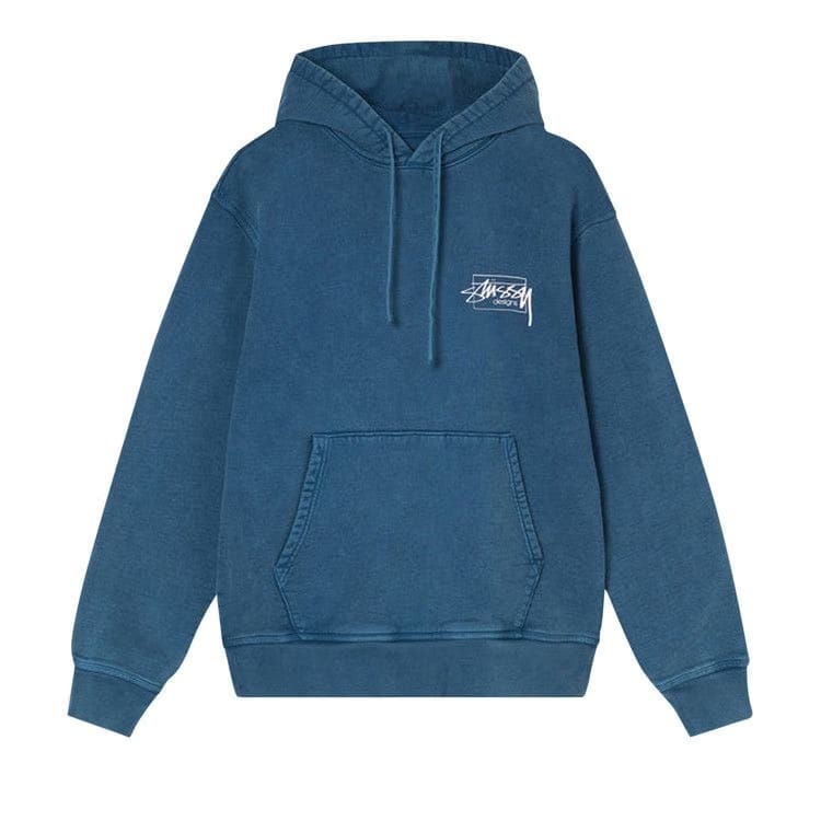 Stussy Dyed Stussy Designs Hoodie Blue