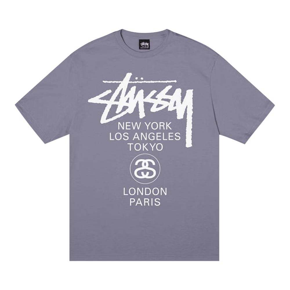 Stussy World Tour T-Shirt Mauve