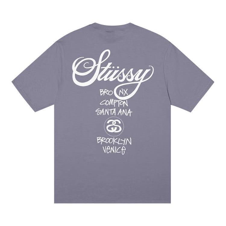 Stussy World Tour T-Shirt Mauve